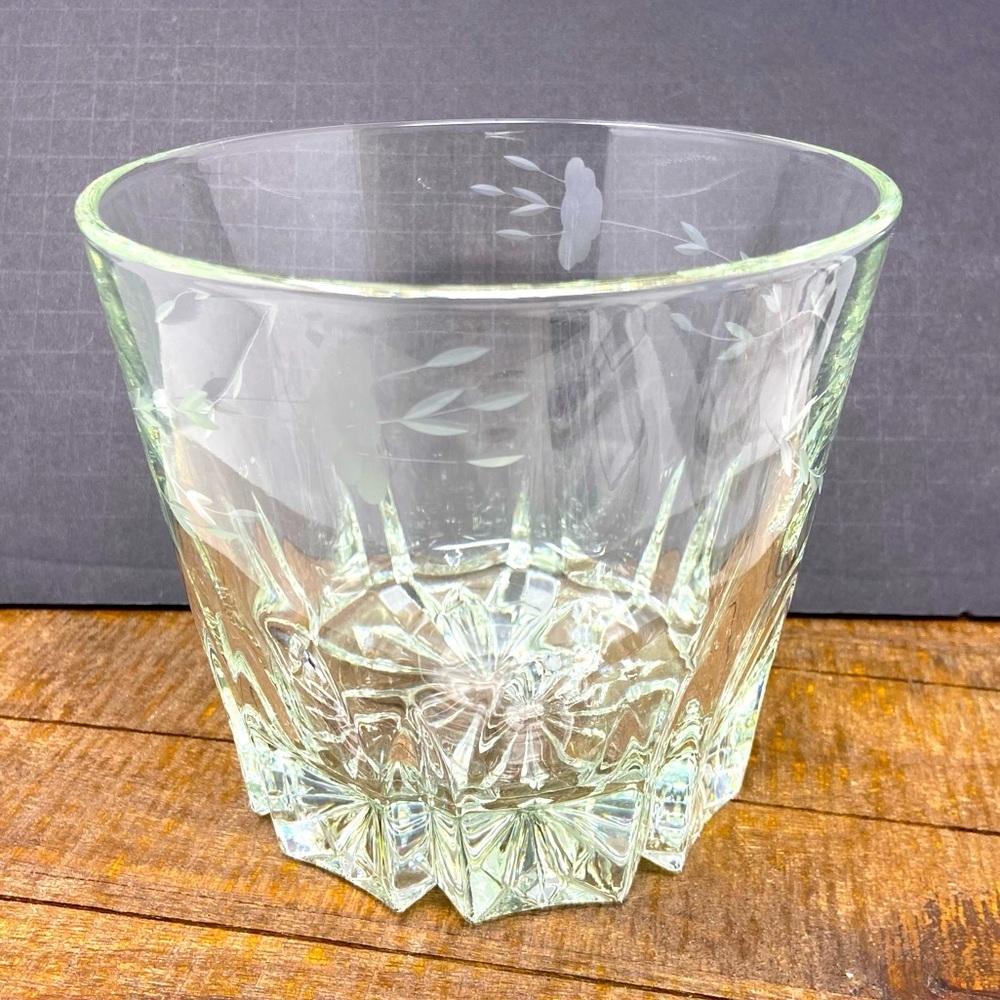 Princess House Heritage Design Ice Bucket Vintage 6”x5.5”